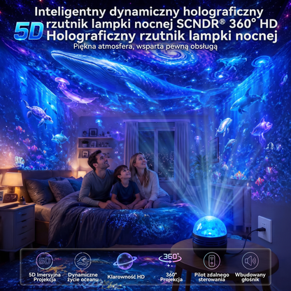 𝐎𝐟𝐢𝐜𝐣𝐚𝐥𝐧𝐲 𝐬𝐤𝐥𝐞𝐩 | 🦖🎁𝑭𝒂𝒓𝒏𝒐𝒗𝒊𝒂® 𝟑𝟔𝟎° inteligentny holograficzny projektor rozgwieżdżonego nieba (HD inteligentny dynamiczny 5D)