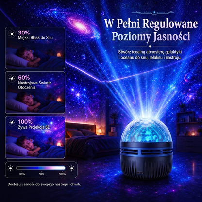 𝐎𝐟𝐢𝐜𝐣𝐚𝐥𝐧𝐲 𝐬𝐤𝐥𝐞𝐩 | 🦖🎁𝑭𝒂𝒓𝒏𝒐𝒗𝒊𝒂® 𝟑𝟔𝟎° inteligentny holograficzny projektor rozgwieżdżonego nieba (HD inteligentny dynamiczny 5D)