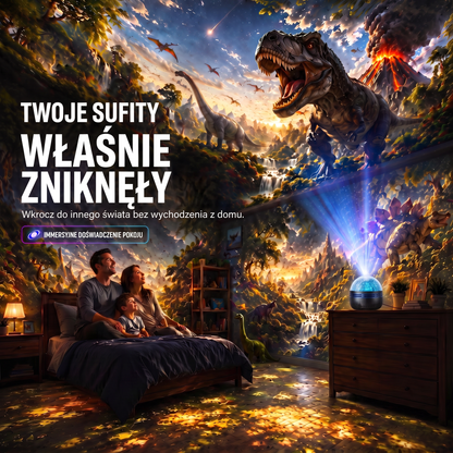 𝐎𝐟𝐢𝐜𝐣𝐚𝐥𝐧𝐲 𝐬𝐤𝐥𝐞𝐩 | 🦖🎁𝑭𝒂𝒓𝒏𝒐𝒗𝒊𝒂® 𝟑𝟔𝟎° inteligentny holograficzny projektor rozgwieżdżonego nieba (HD inteligentny dynamiczny 5D)