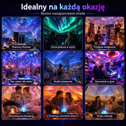 𝐎𝐟𝐢𝐜𝐣𝐚𝐥𝐧𝐲 𝐬𝐤𝐥𝐞𝐩 | 🦖🎁𝑭𝒂𝒓𝒏𝒐𝒗𝒊𝒂® 𝟑𝟔𝟎° inteligentny holograficzny projektor rozgwieżdżonego nieba (HD inteligentny dynamiczny 5D)
