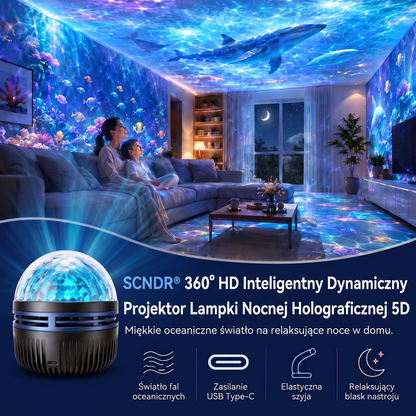 𝐎𝐟𝐢𝐜𝐣𝐚𝐥𝐧𝐲 𝐬𝐤𝐥𝐞𝐩 | 🦖🎁𝑭𝒂𝒓𝒏𝒐𝒗𝒊𝒂® 𝟑𝟔𝟎° inteligentny holograficzny projektor rozgwieżdżonego nieba (HD inteligentny dynamiczny 5D)