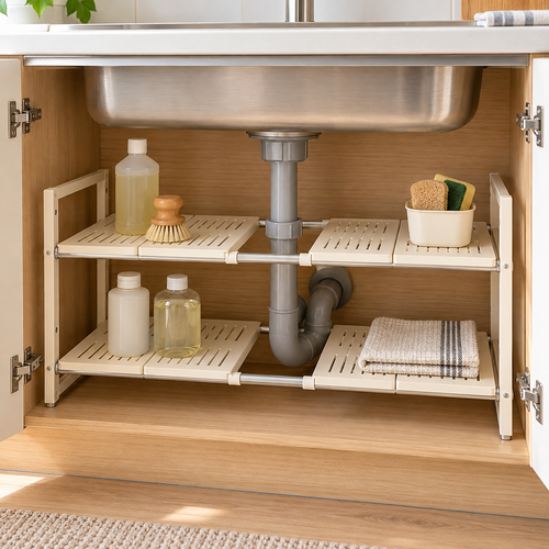 Regulowany organizer pod zlew
