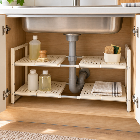 Regulowany organizer pod zlew