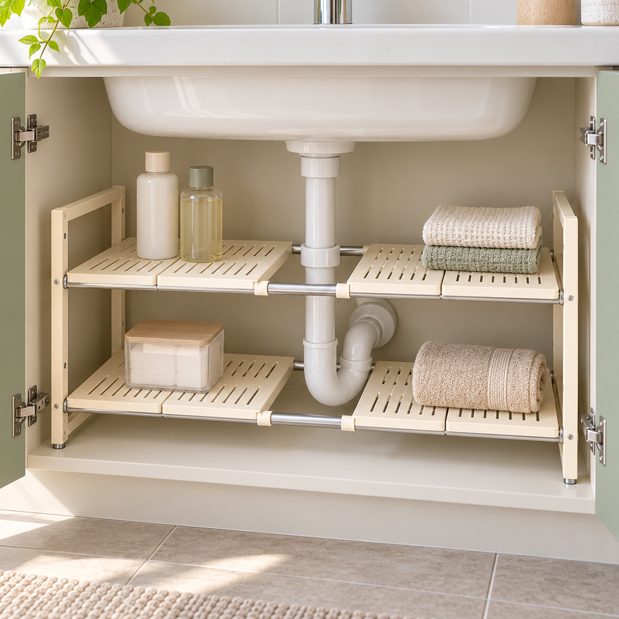 Regulowany organizer pod zlew